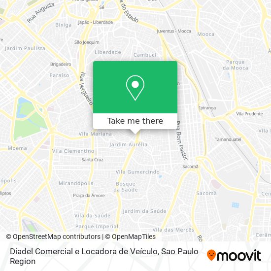 Mapa Diadel Comercial e Locadora de Veículo