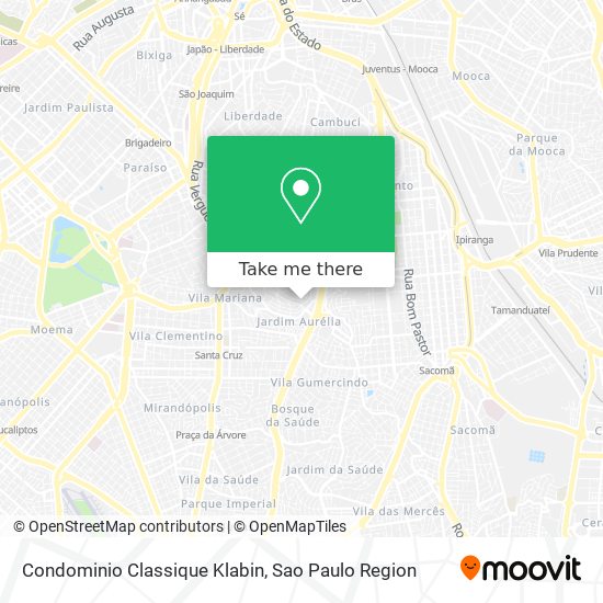 Mapa Condominio Classique Klabin