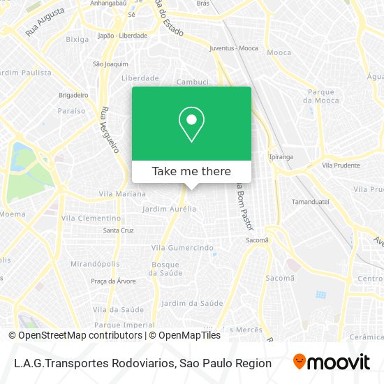 Mapa L.A.G.Transportes Rodoviarios