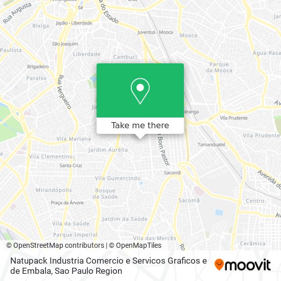 Mapa Natupack Industria Comercio e Servicos Graficos e de Embala