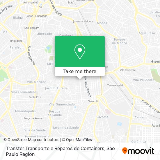 Mapa Transter Transporte e Reparos de Containers