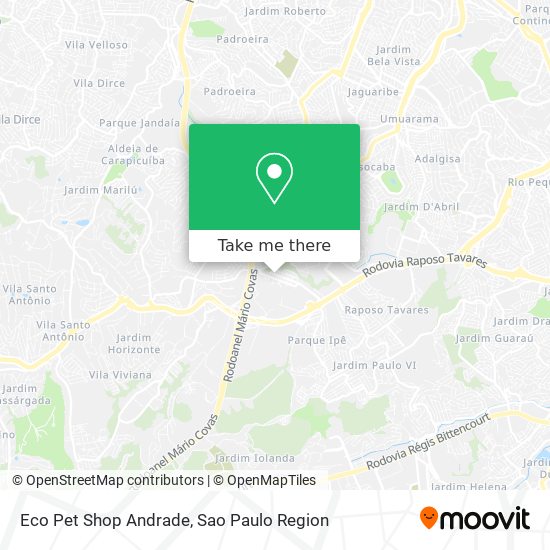 Eco Pet Shop Andrade map