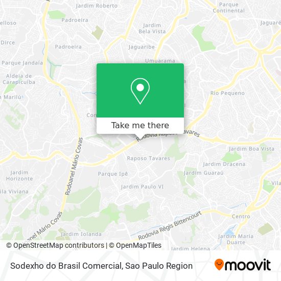 Sodexho do Brasil Comercial map