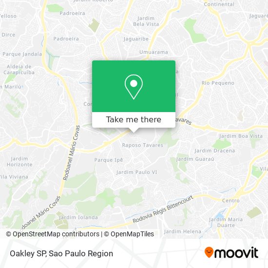 Oakley SP map