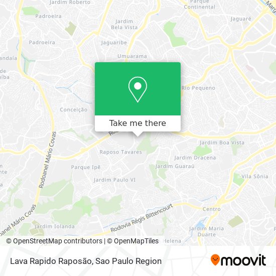 Lava Rapido Raposão map