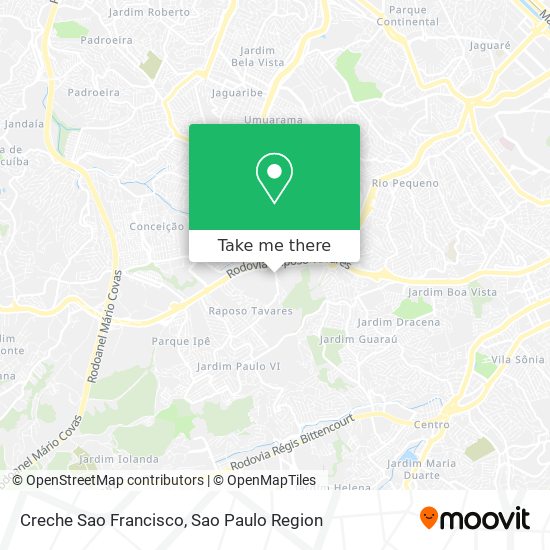 Mapa Creche Sao Francisco