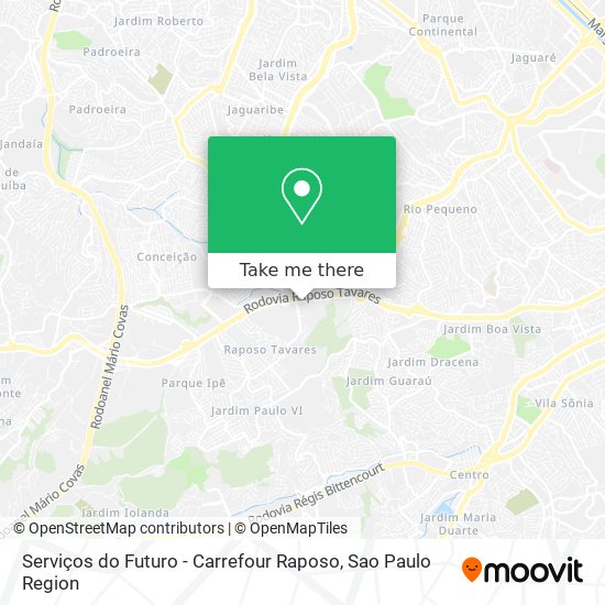 Mapa Serviços do Futuro - Carrefour Raposo