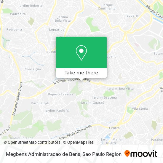 Megbens Administracao de Bens map