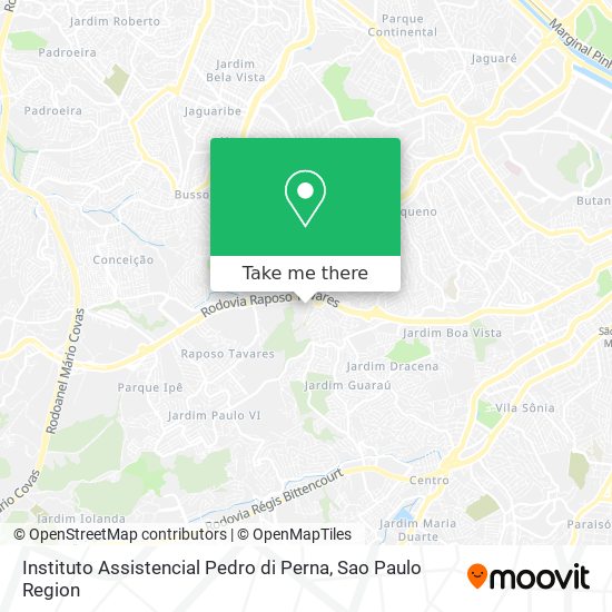 Mapa Instituto Assistencial Pedro di Perna