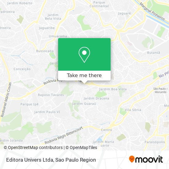 Editora Univers Ltda map