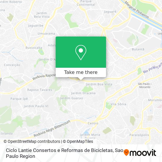 Ciclo Lantie Consertos e Reformas de Bicicletas map