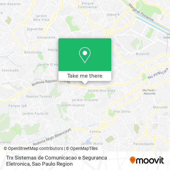 Trx Sistemas de Comunicacao e Seguranca Eletronica map