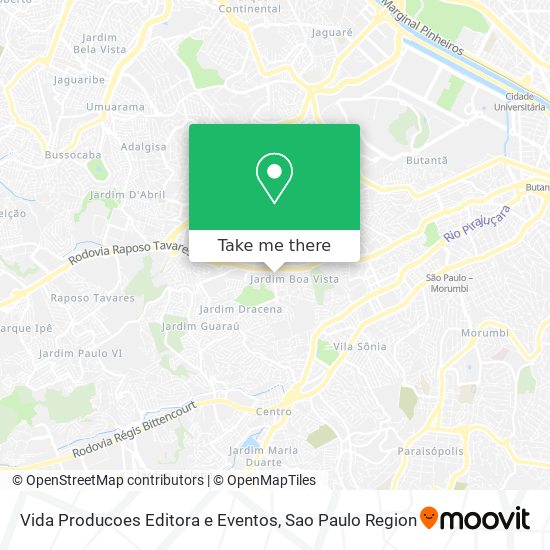 Vida Producoes Editora e Eventos map