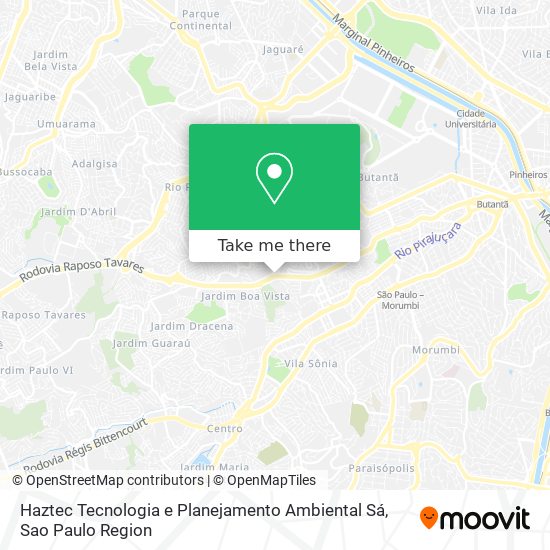 Haztec Tecnologia e Planejamento Ambiental Sá map