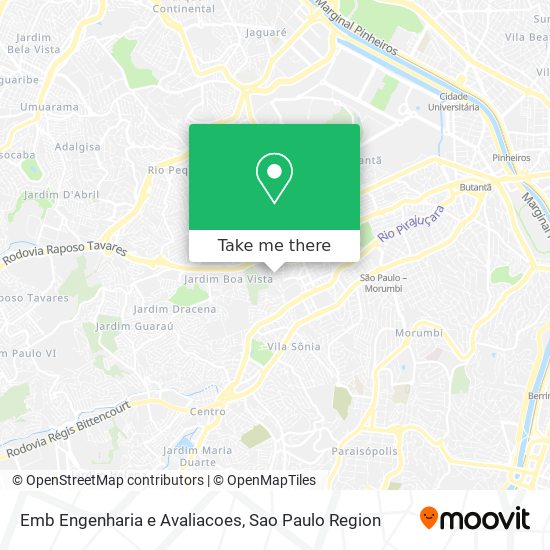 Emb Engenharia e Avaliacoes map