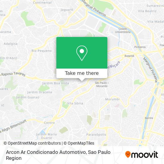 Mapa Arcon Ar Condicionado Automotivo