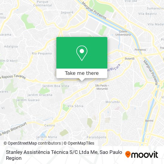 Stanley Assistência Técnica S / C Ltda Me map