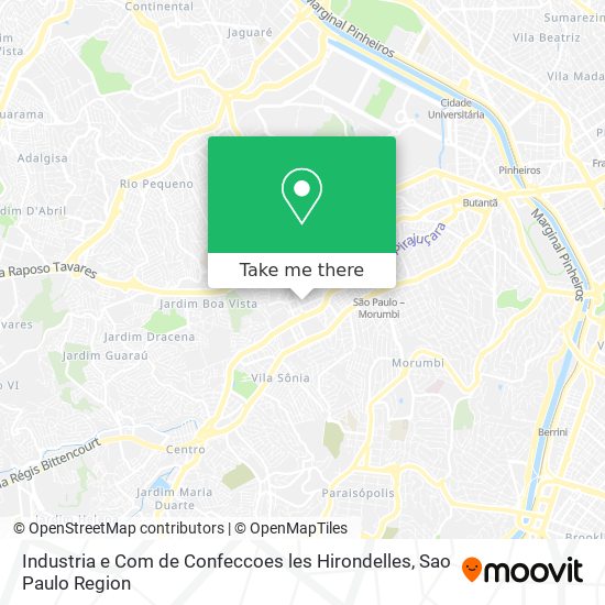 Industria e Com de Confeccoes les Hirondelles map