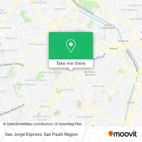 Sao Jorge Express map