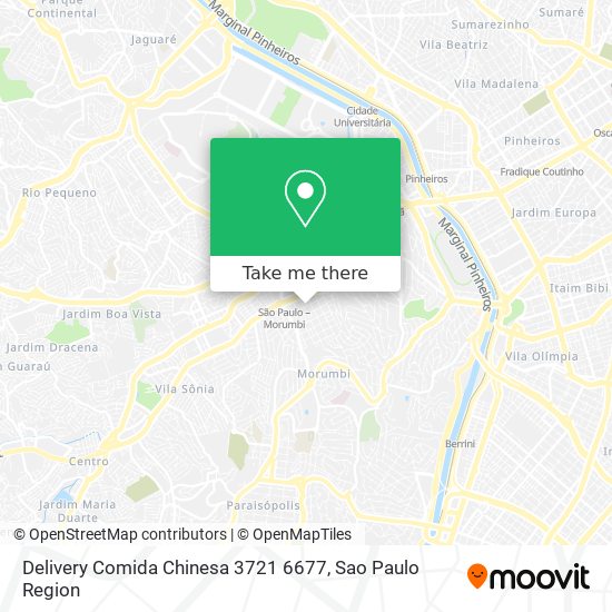 Mapa Delivery Comida Chinesa 3721 6677