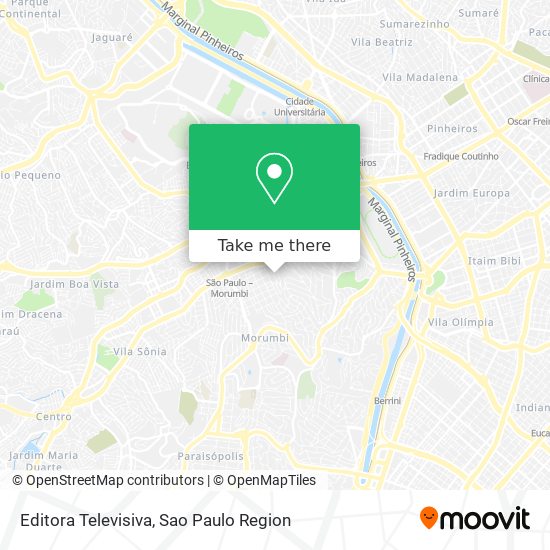 Editora Televisiva map