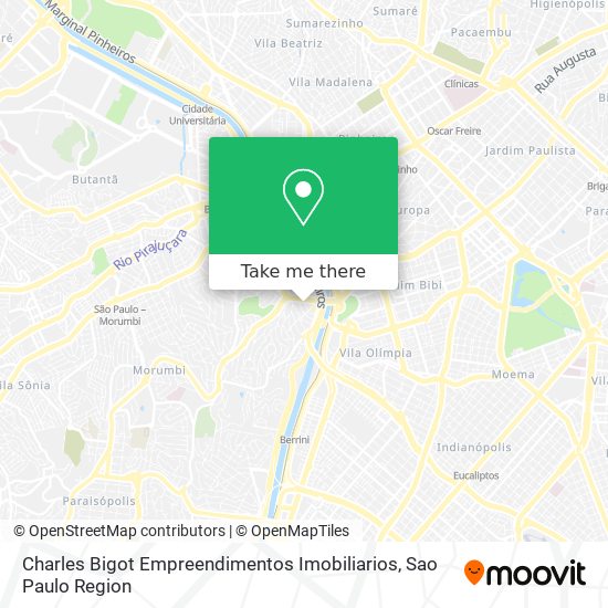 Mapa Charles Bigot Empreendimentos Imobiliarios