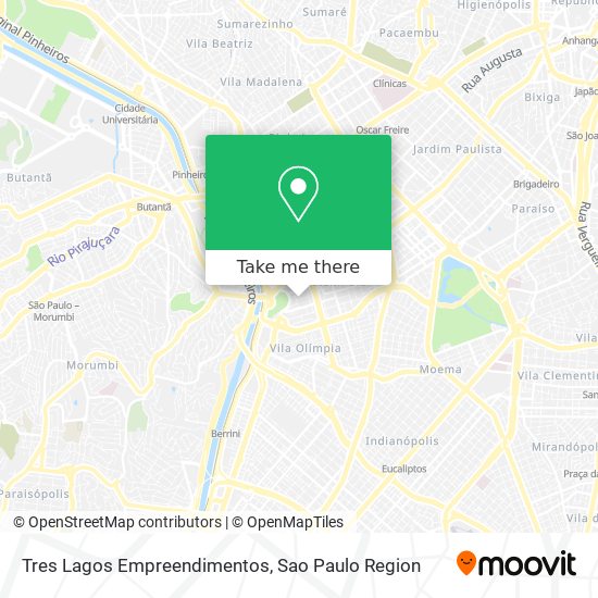 Tres Lagos Empreendimentos map
