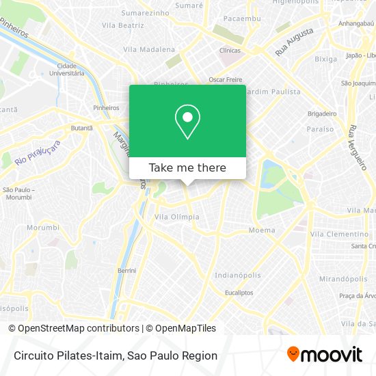Circuito Pilates-Itaim map