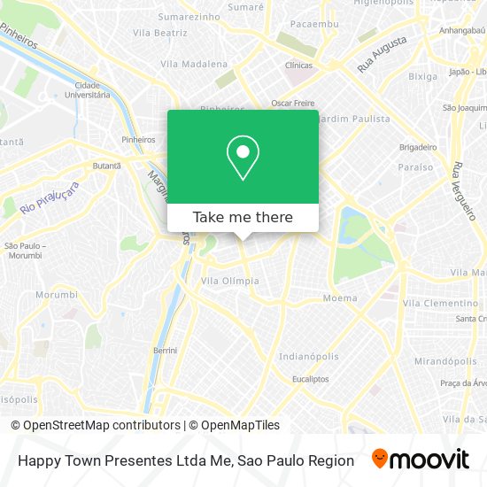 Happy Town Presentes Ltda Me map