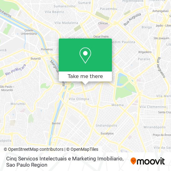 Cinq Servicos Intelectuais e Marketing Imobiliario map