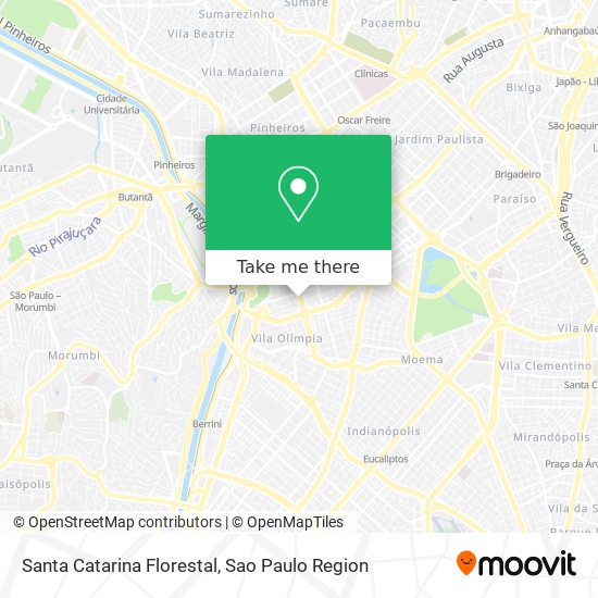 Santa Catarina Florestal map
