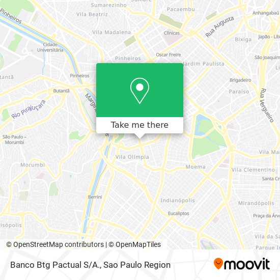 Banco Btg Pactual S/A. map
