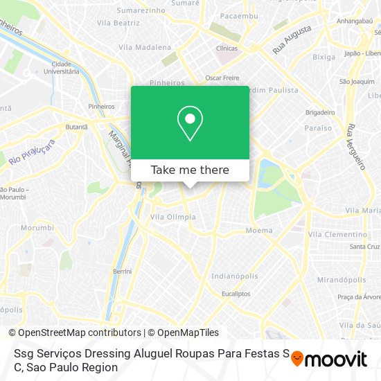 Mapa Ssg Serviços Dressing Aluguel Roupas Para Festas S C