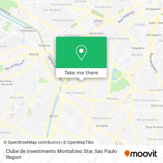 Mapa Clube de Investimento Montalcino Star