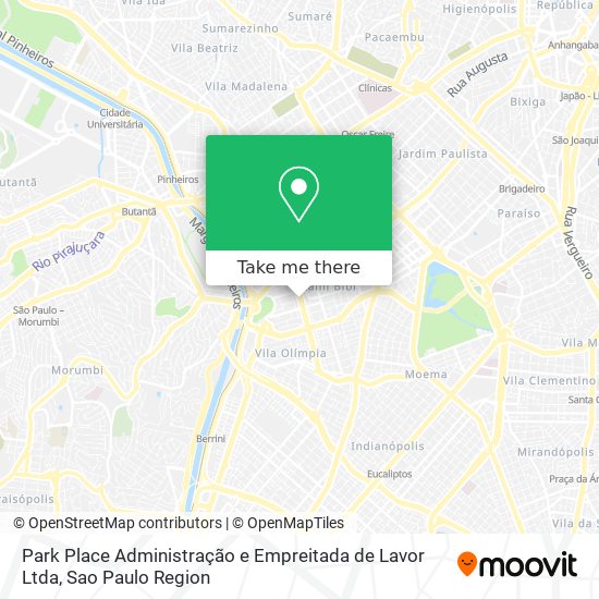 Park Place Administração e Empreitada de Lavor Ltda map