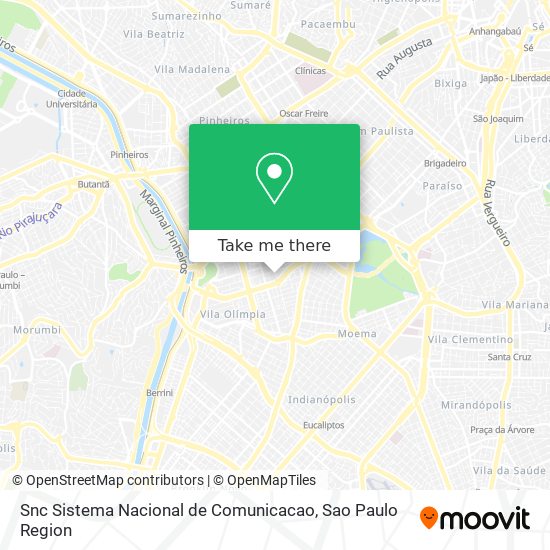 Mapa Snc Sistema Nacional de Comunicacao