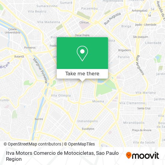 Mapa Itva Motors Comercio de Motocicletas