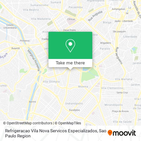 Refrigeracao Vila Nova Servicos Especializados map