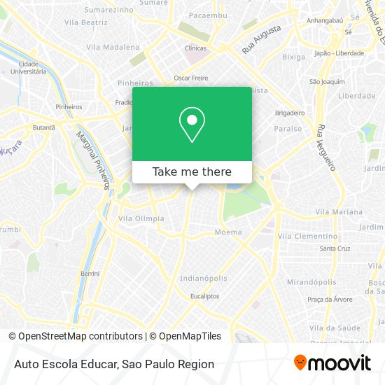 Auto Escola Educar map