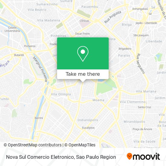 Nova Sul Comercio Eletronico map