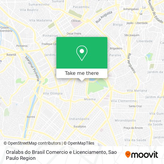 Oralabs do Brasil Comercio e Licenciamento map