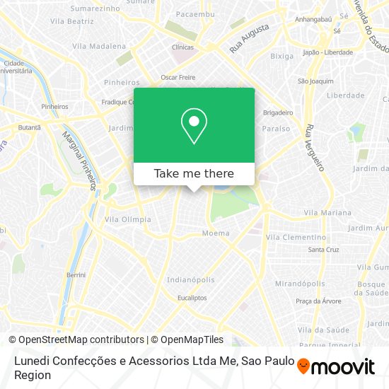 Lunedi Confecções e Acessorios Ltda Me map