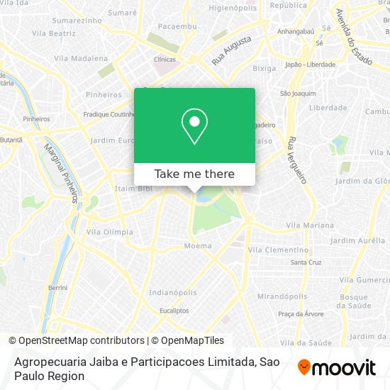 Agropecuaria Jaiba e Participacoes Limitada map