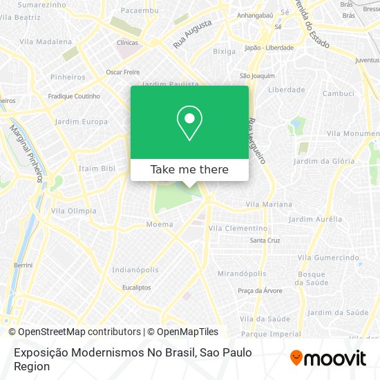 Exposição Modernismos No Brasil map