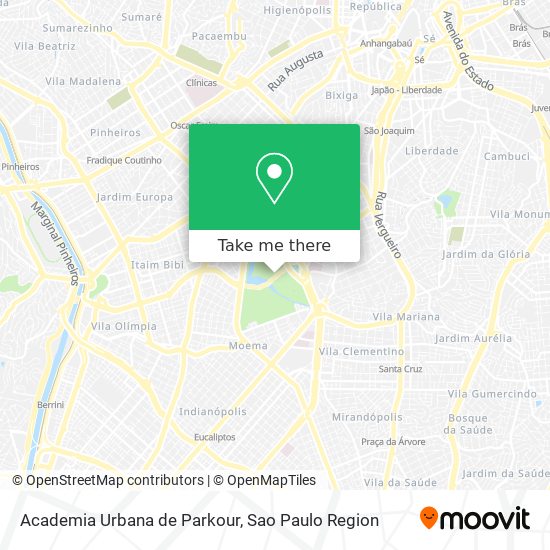 Mapa Academia Urbana de Parkour