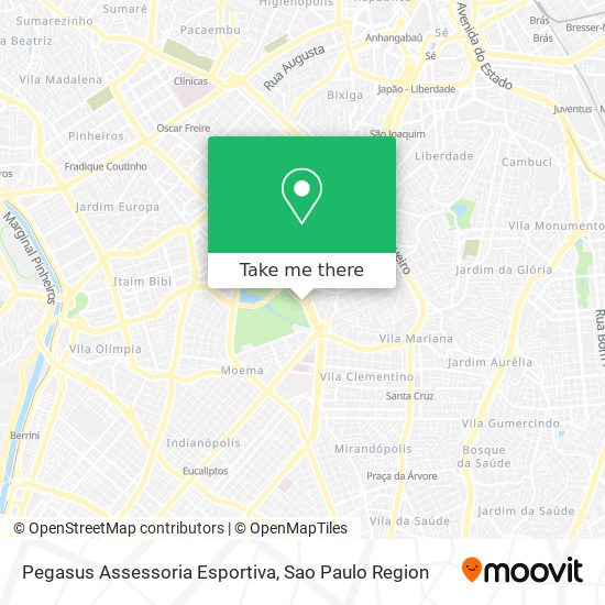 Mapa Pegasus Assessoria Esportiva