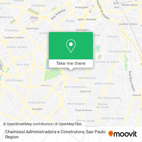 Mapa Chamssol Administradora e Construtora