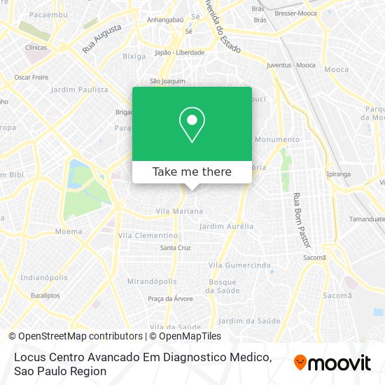 Mapa Locus Centro Avancado Em Diagnostico Medico