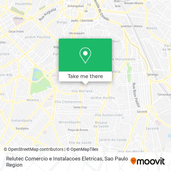 Mapa Relutec Comercio e Instalacoes Eletricas