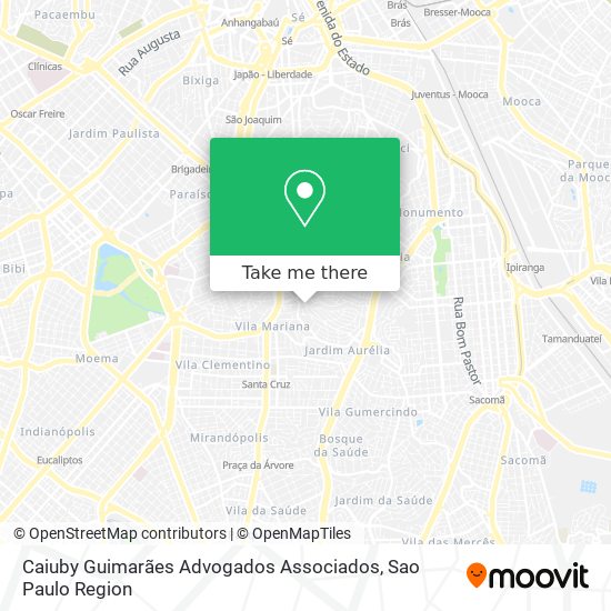 Mapa Caiuby Guimarães Advogados Associados